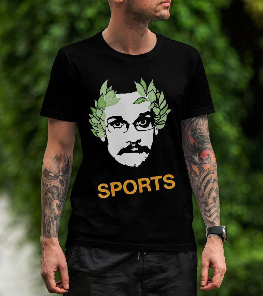 Olympic John Laurel Wreath Face Sports T-Shirt