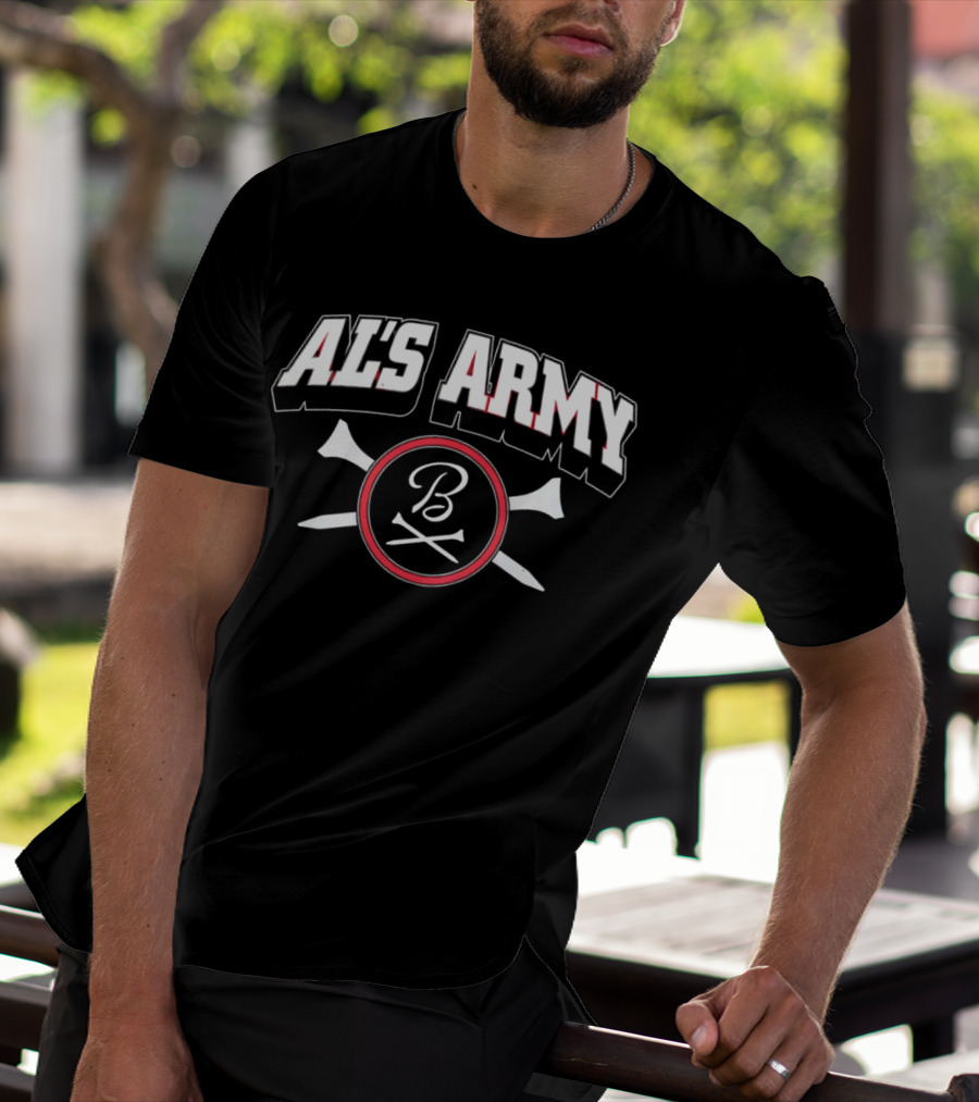 AL'S ARMY B With Crossed Bats Baseball T-Shirt