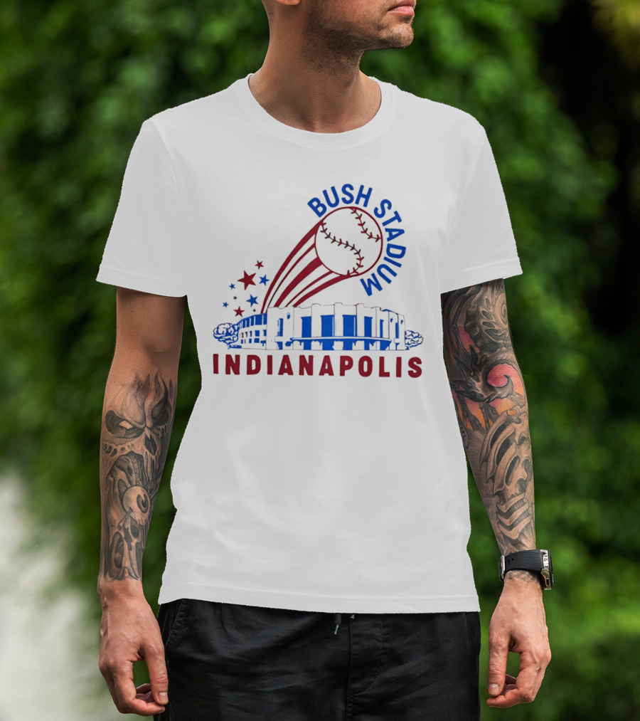 Bush Stadium Indianapolis Baseball T-Shirt