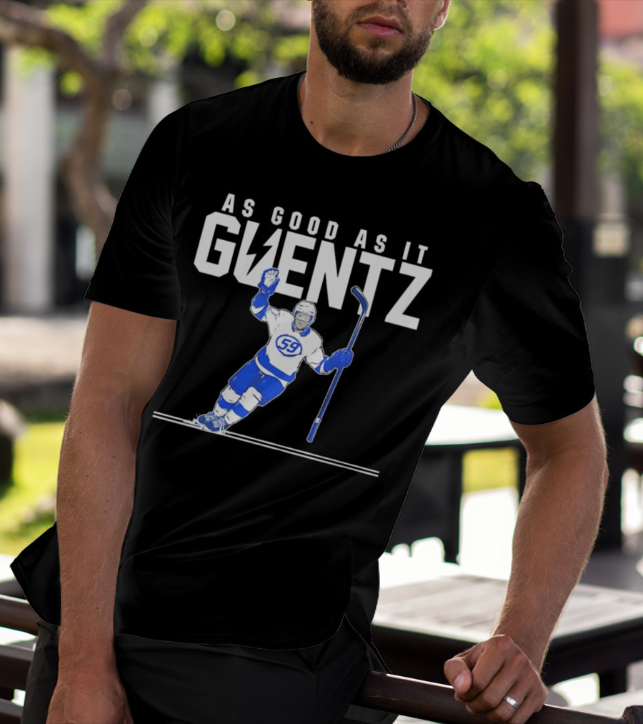 As Good As It Guentz 59 Tampa Bay Lightning Jake Guentzel Hockey Player T-Shirt