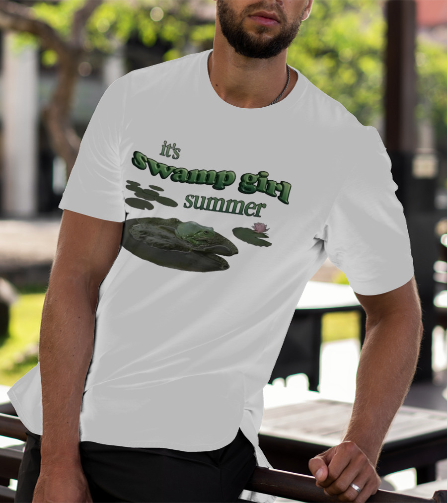 It's Swamp Girl Summer Frog Lily Pads Blossom T-Shirt