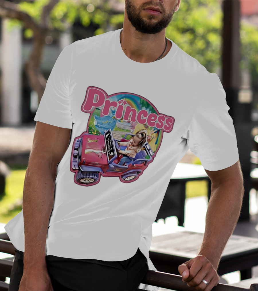 Princess Rainbow Fantasy Adventure Kids Jeep T-Shirt