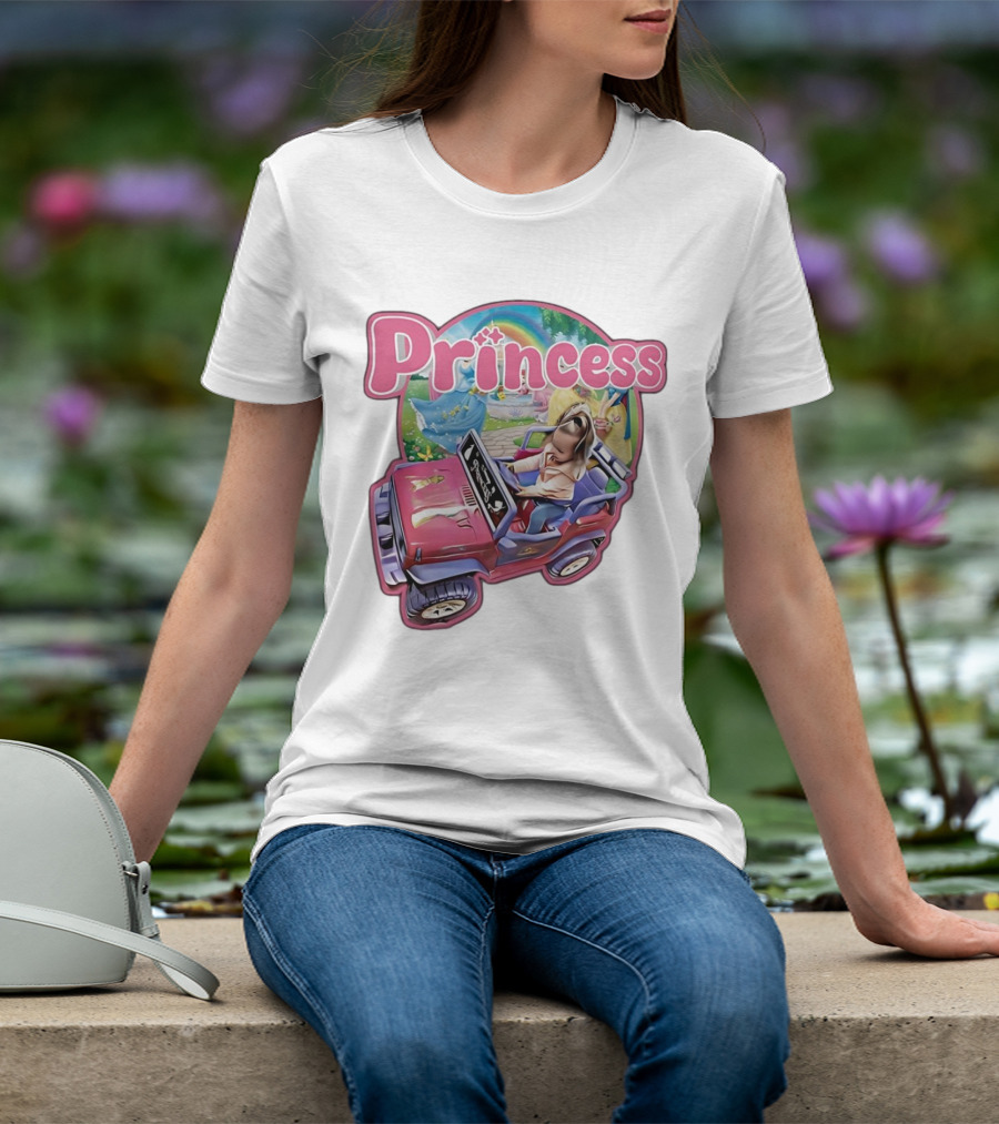 Princess Rainbow Fantasy Adventure Kids Jeep T-Shirt
