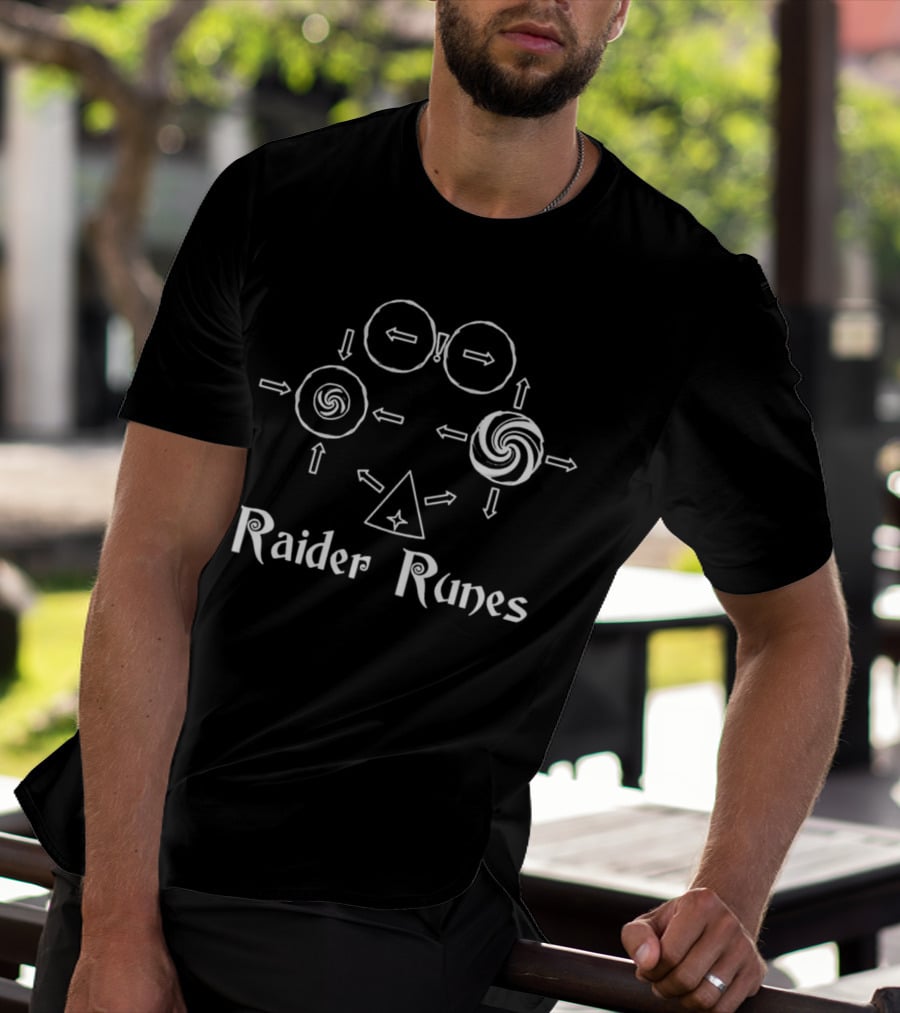Raider Runes Circular Symbols And Arrows T-Shirt