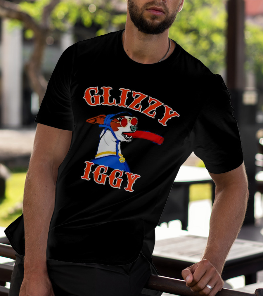 Glizzy Iggy Dog New York Mets Fun Canine Baseball T-Shirt