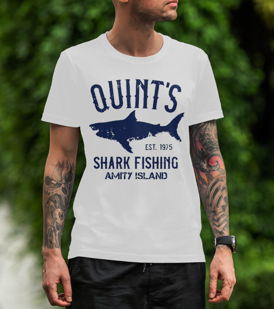 Quint’s Shark Fishing Amity Island EST 1975 T-Shirt