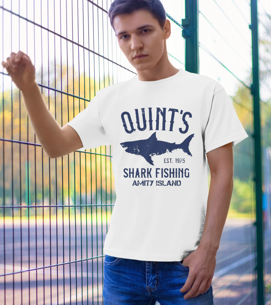 Quint’s Shark Fishing Amity Island EST 1975 T-Shirt