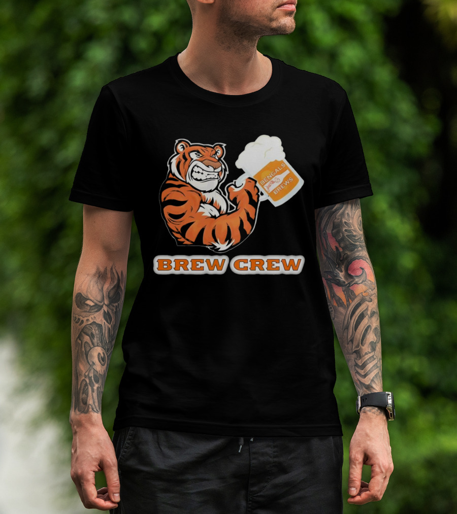 Bengals Brews Brew Crew Tiger Beer Mug T-Shirt