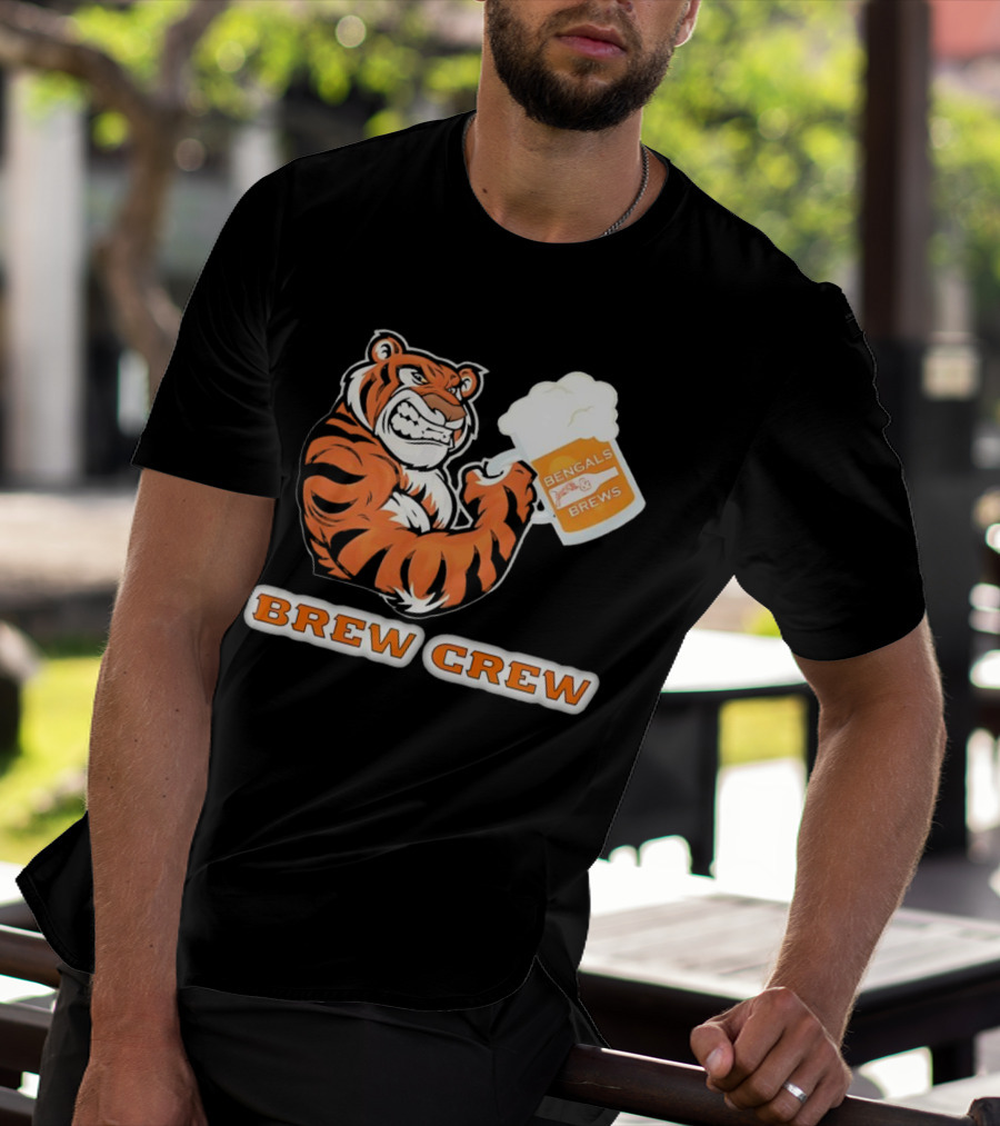 Bengals Brews Brew Crew Tiger Beer Mug T-Shirt