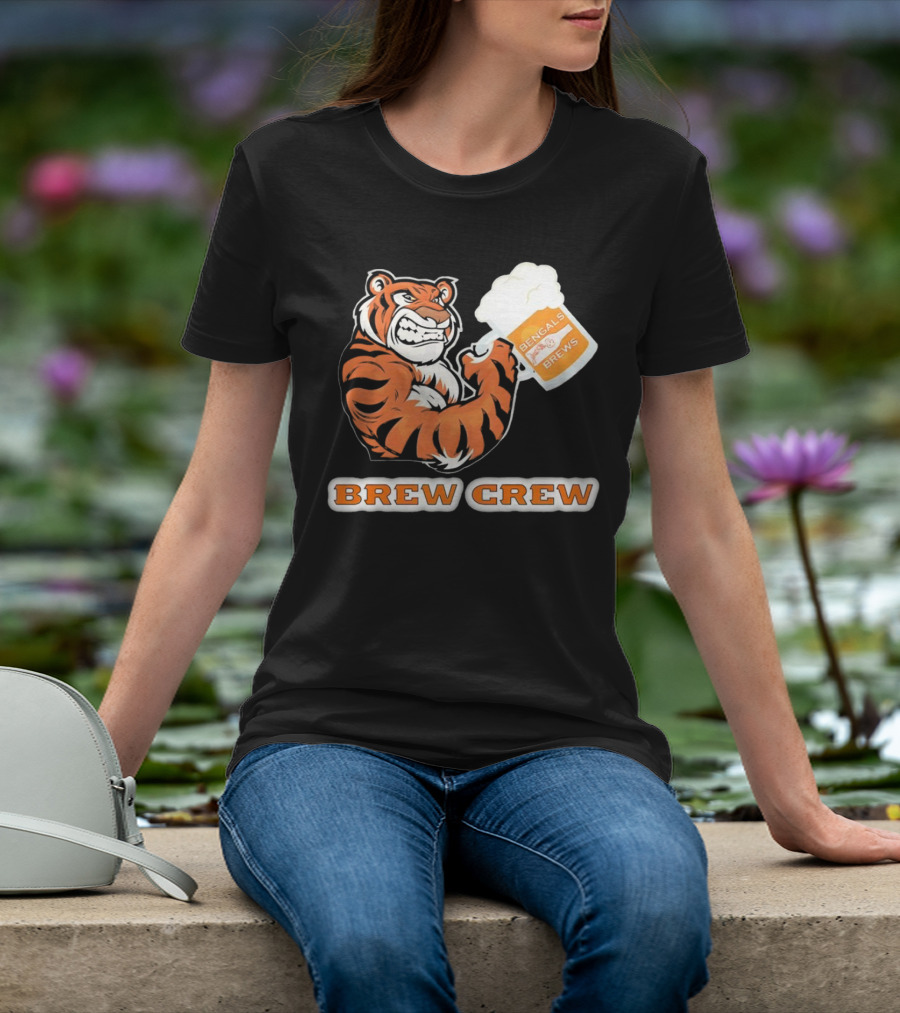 Bengals Brews Brew Crew Tiger Beer Mug T-Shirt