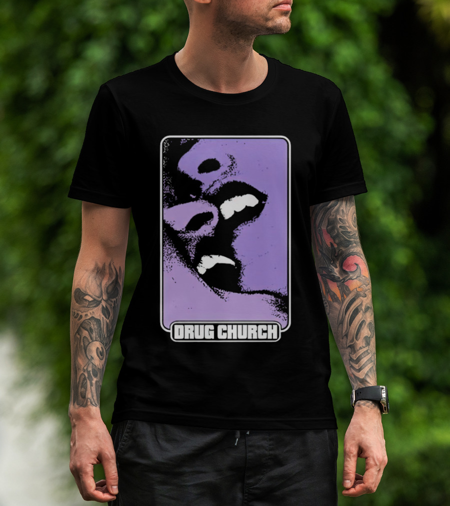 Drug Church Purple Lips Pure Noise T-Shirt