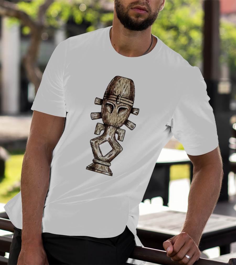 Seeking Jamaharon Ancient Symbol With Tribal Mask T-Shirt