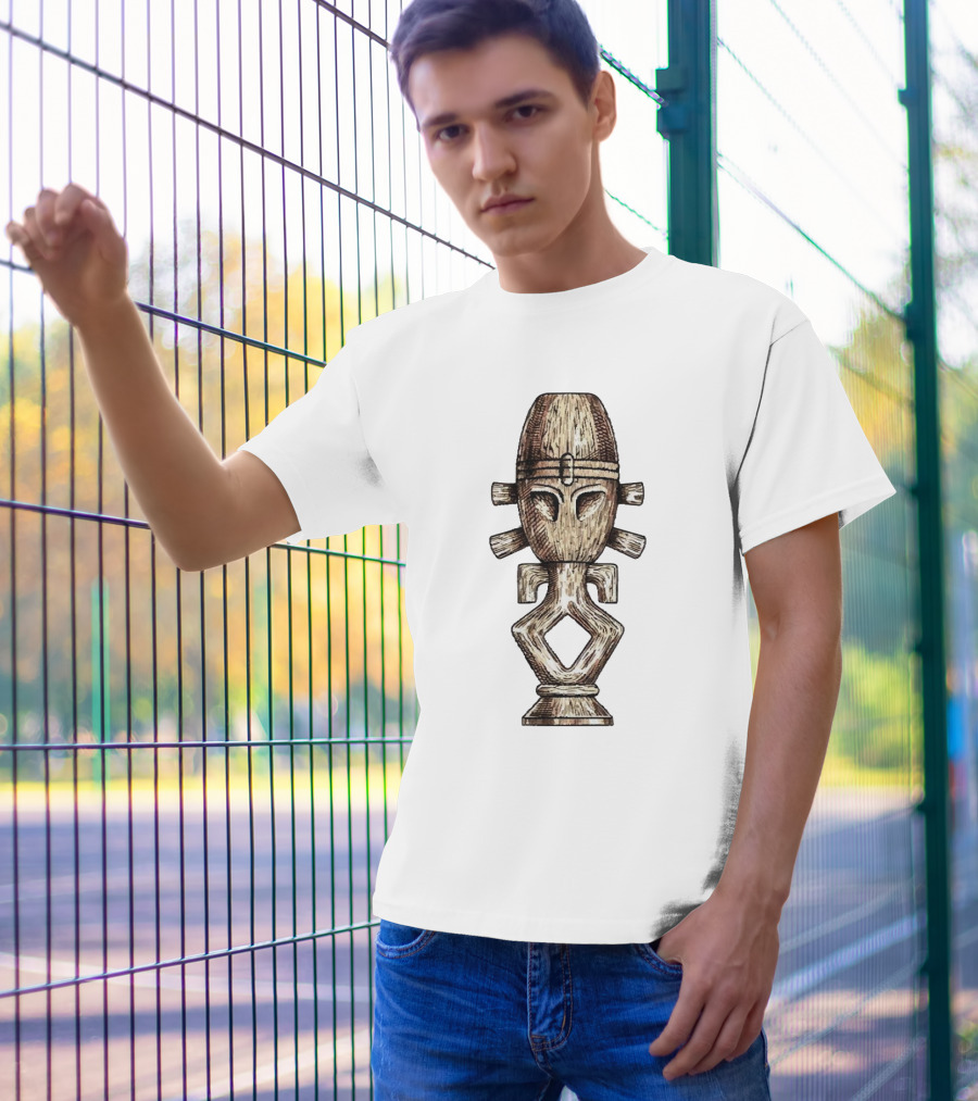 Seeking Jamaharon Ancient Symbol With Tribal Mask T-Shirt