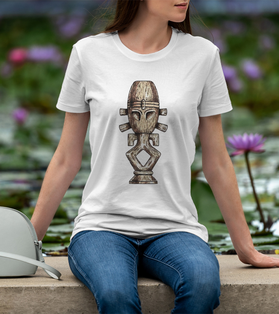 Seeking Jamaharon Ancient Symbol With Tribal Mask T-Shirt