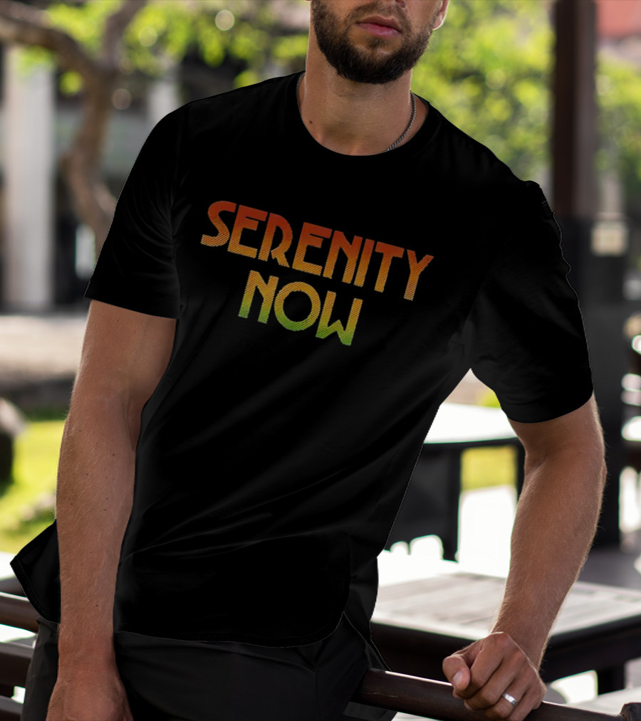 Serenity Now Seinfeld Quote Retro Gradient T-Shirt