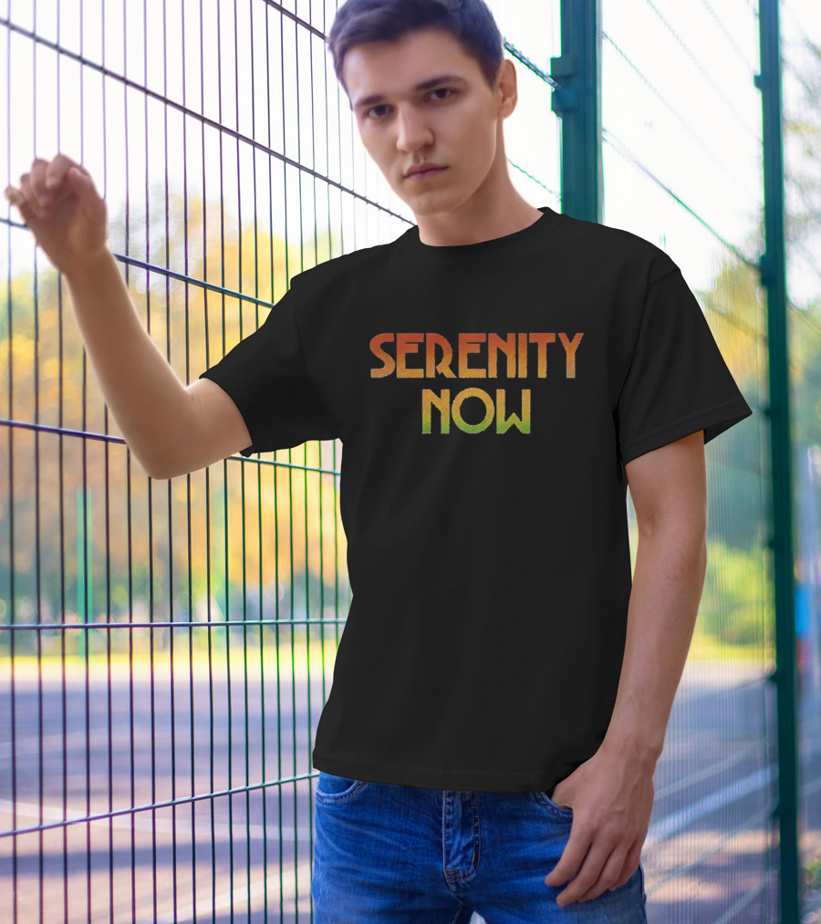 Serenity Now Seinfeld Quote Retro Gradient T-Shirt