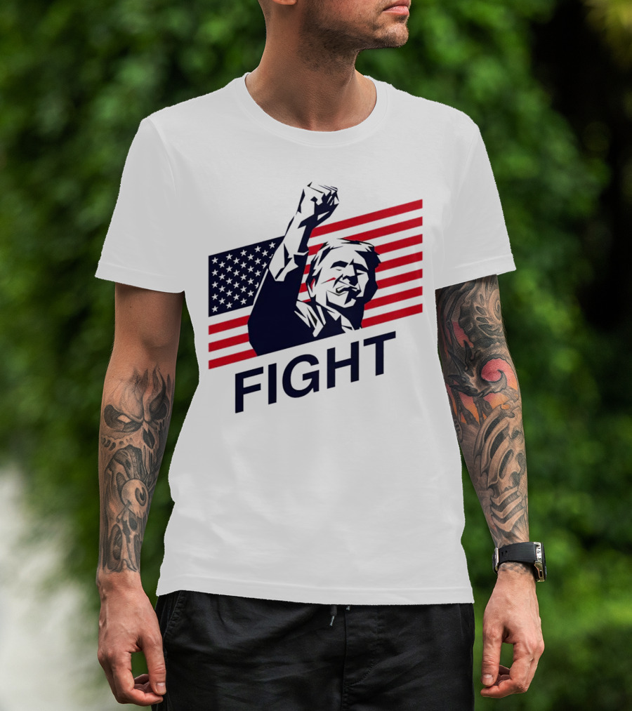 Fight American Flag Patriot T-Shirt