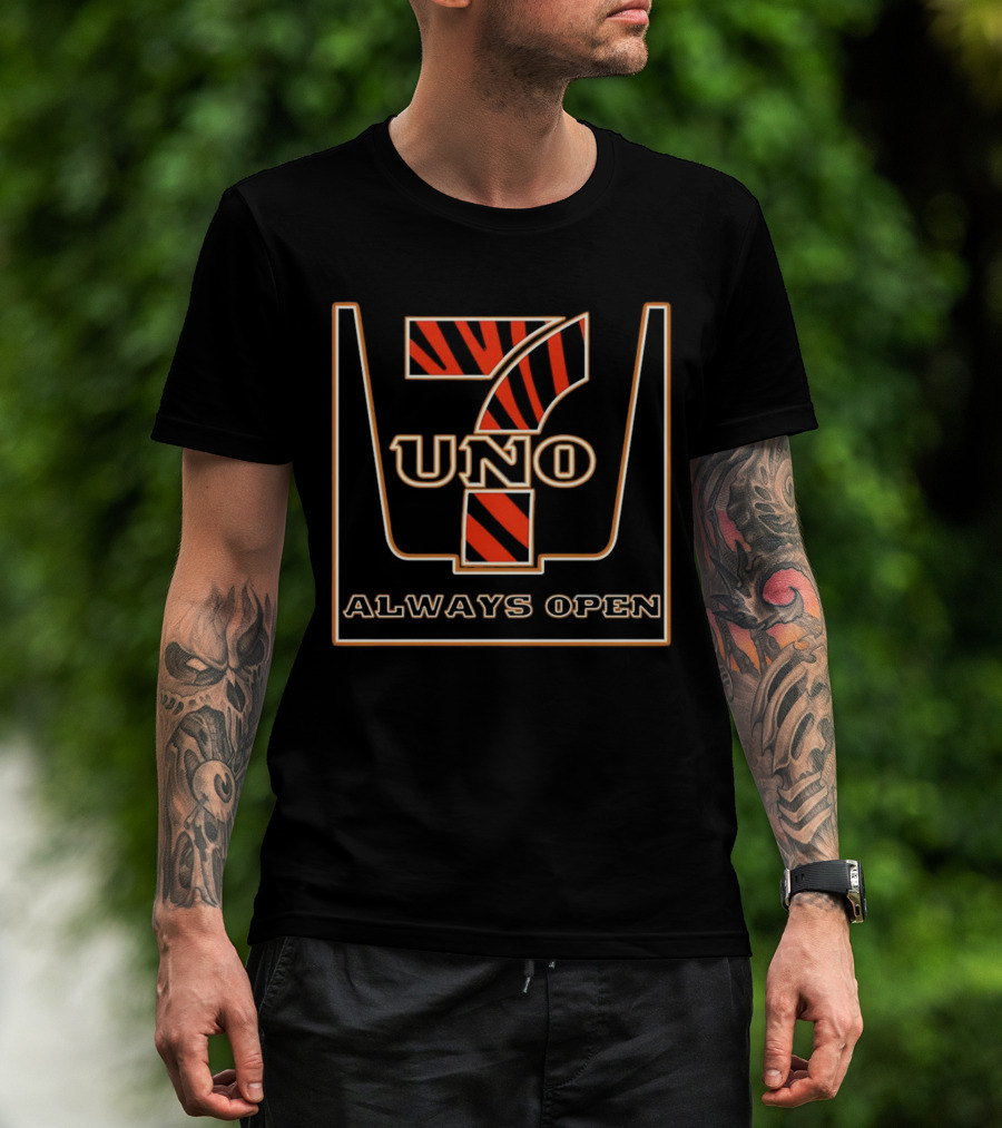 Uno Always Open 7 Bengals T-Shirt