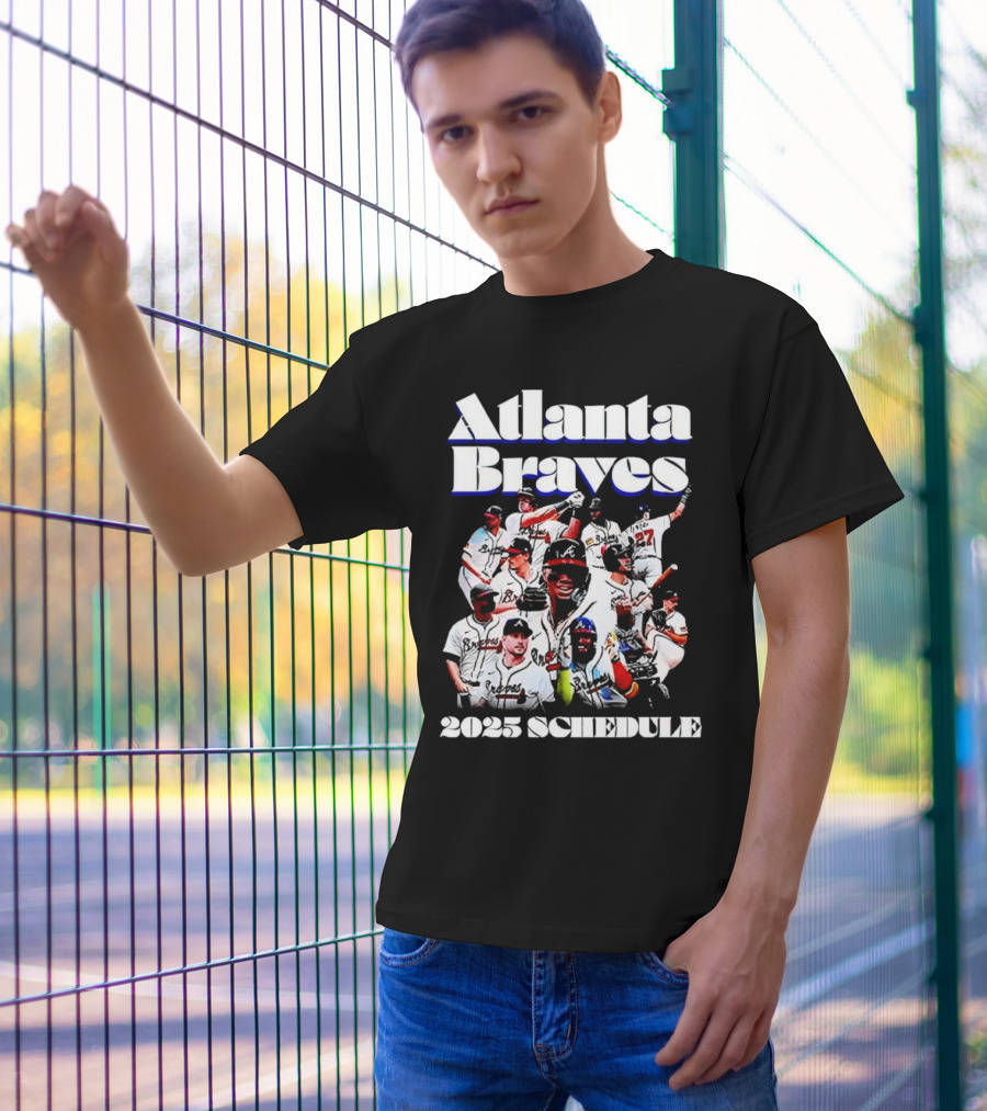 Atlanta Braves 2025 Schedule Team Players T-Shirt