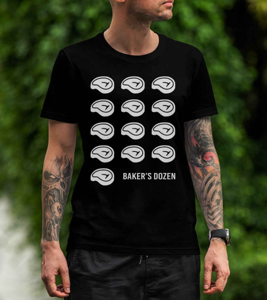 Baker’s Dozen Steak Illustration Dr Shawn Baker T-Shirt