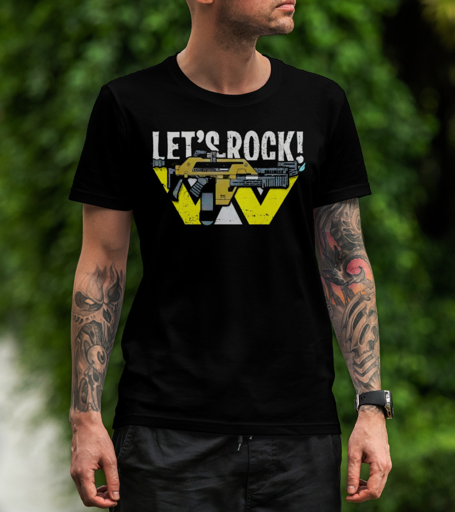 LET'S ROCK Aliens Weyland Yutani Pulse Rifle T-Shirt