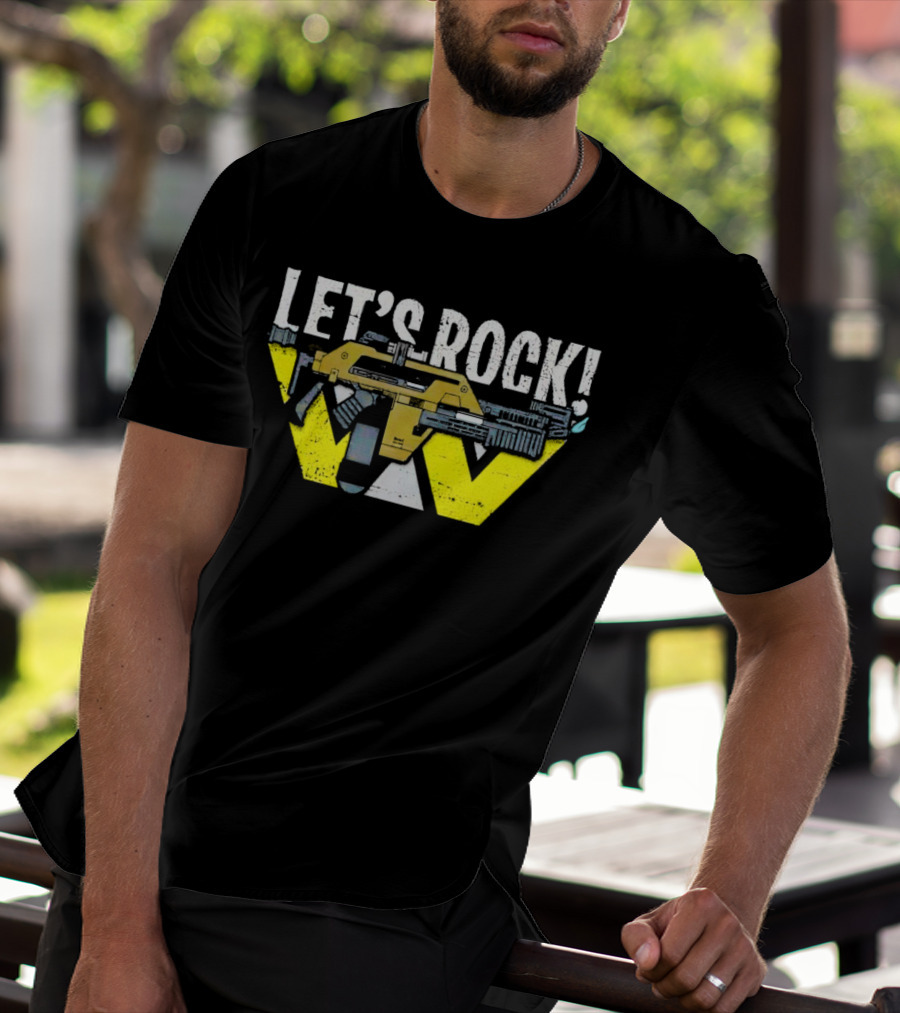 LET'S ROCK Aliens Weyland Yutani Pulse Rifle T-Shirt