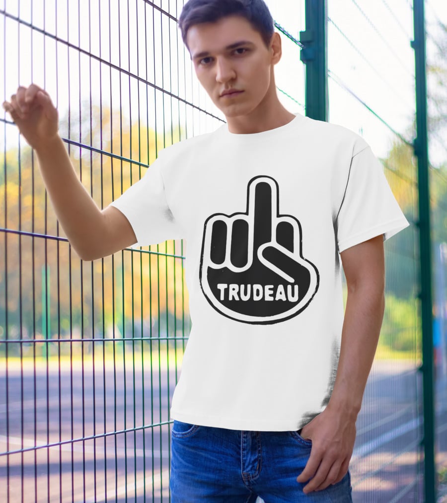 Trudeau Middle Finger Hand Gesture T-Shirt