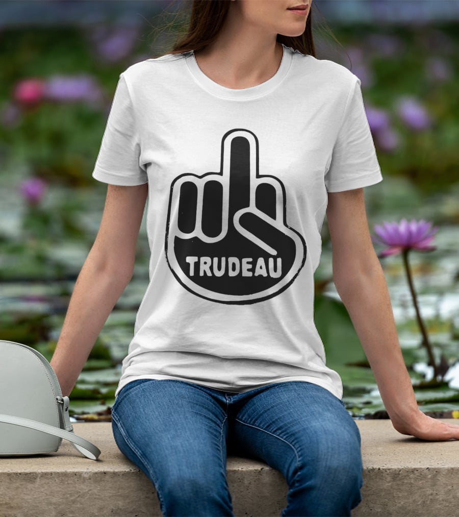 Trudeau Middle Finger Hand Gesture T-Shirt