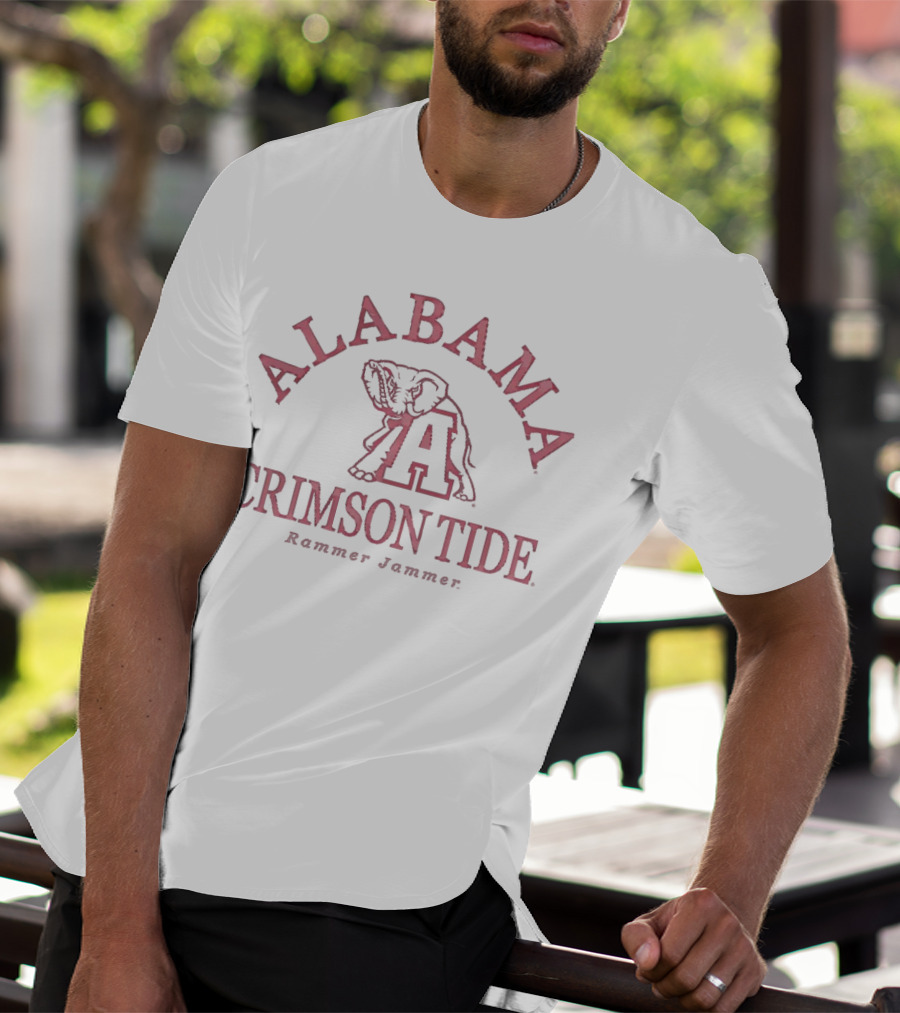 Alabama Crimson Tide Rammer Jammer Elephant T-Shirt