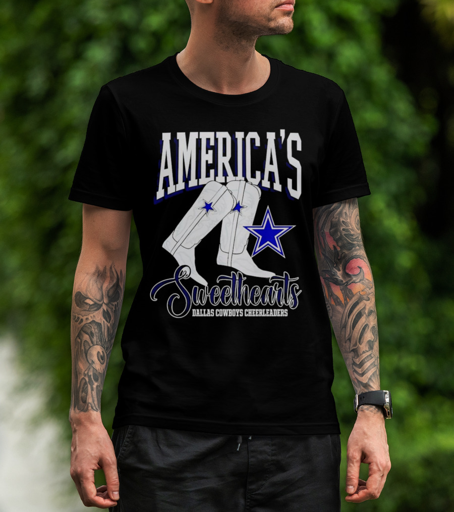America's Sweethearts Dallas Cowboys Cheerleaders Boots T-Shirt