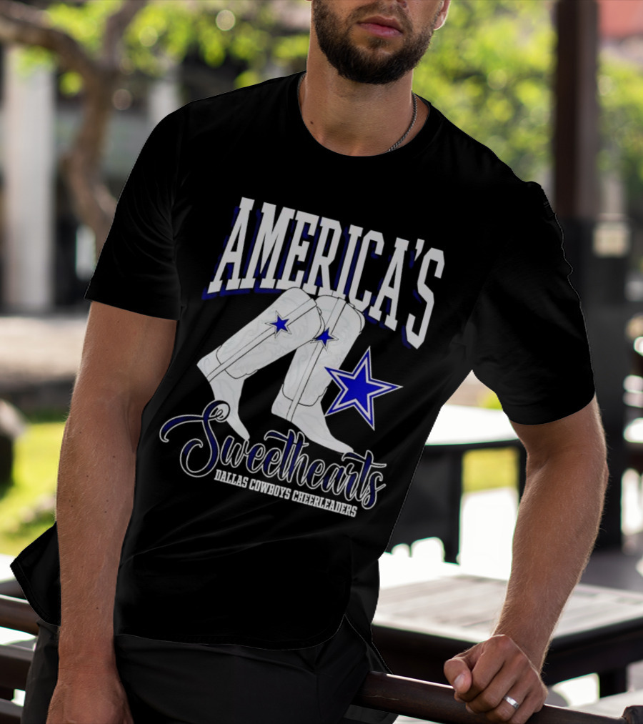 America's Sweethearts Dallas Cowboys Cheerleaders Boots T-Shirt