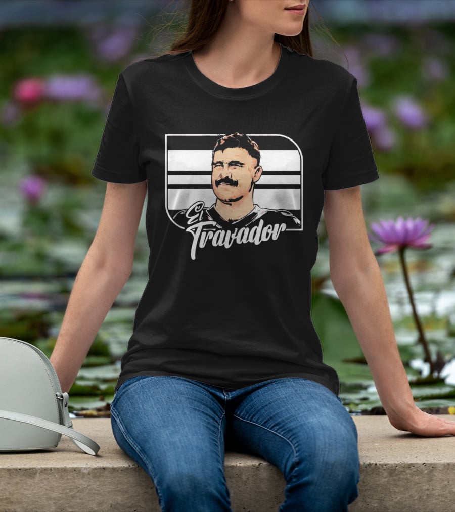Travis Kelce El Travador NFL Football Player Caricature T-Shirt
