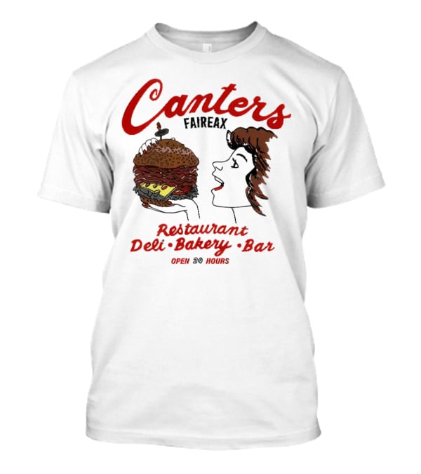 Canter's Deli Restaurant Bakery Bar Fairfax Los Angeles Open 24 Hours T-Shirt