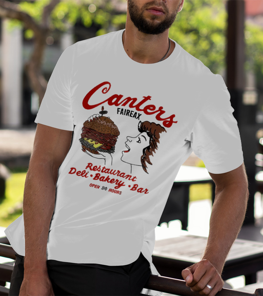 Canter's Deli Restaurant Bakery Bar Fairfax Los Angeles Open 24 Hours T-Shirt