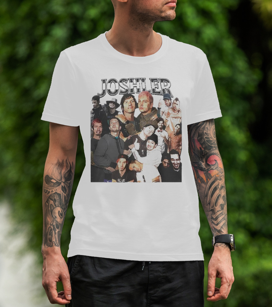 Joshler Collage Of Band Members And Group Poses T-Shirt