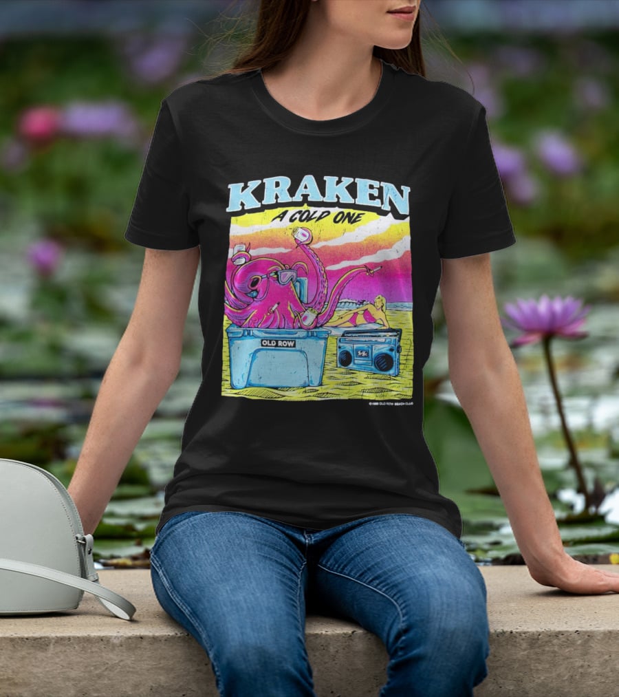 KRAKEN A COLD ONE OLD ROW BEACH CLUB T-Shirt