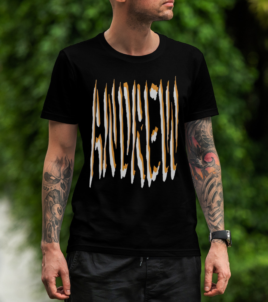 Euphoria Rue Bennett Zendaya Andrew Distorted Text T-Shirt