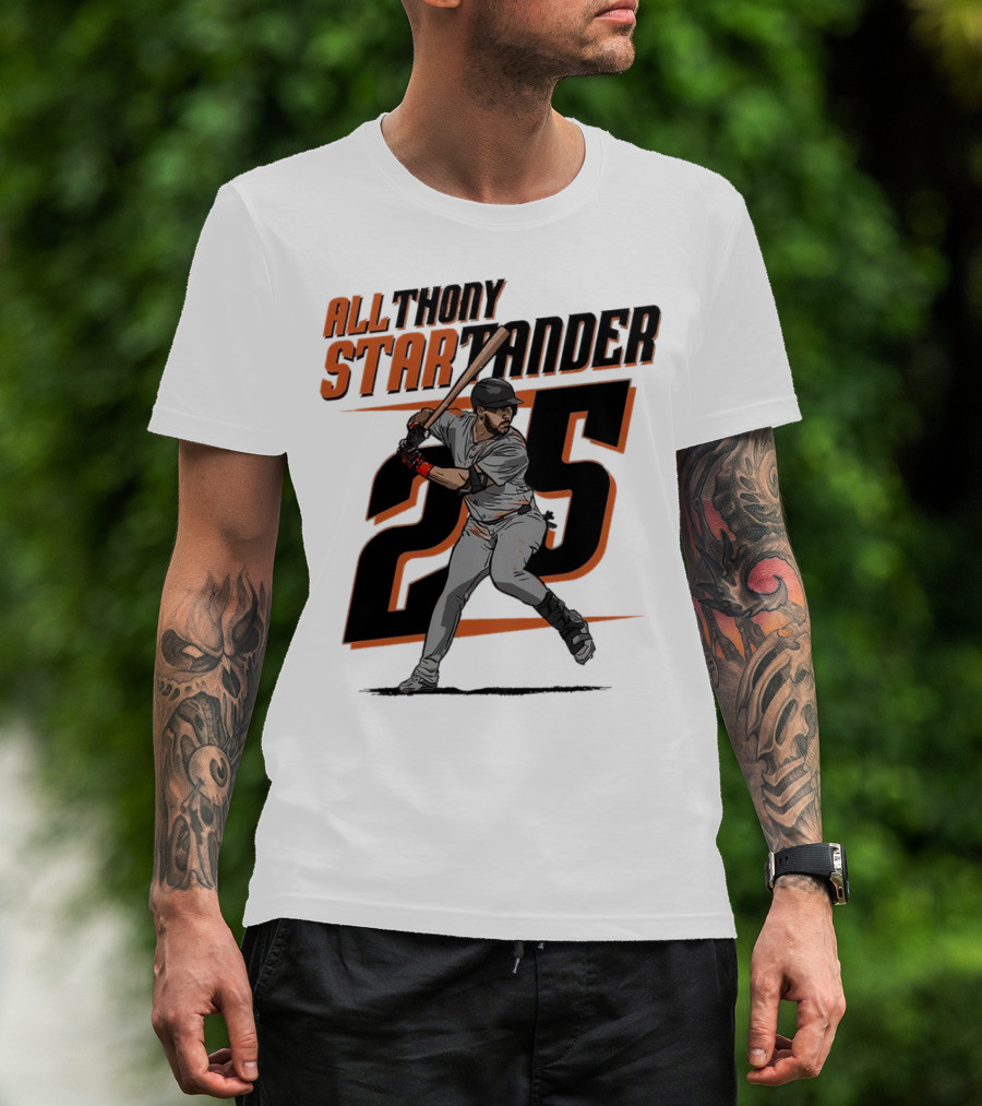 Anthony Santander All-Star Baseball Player Number 25 Baltimore T-Shirt