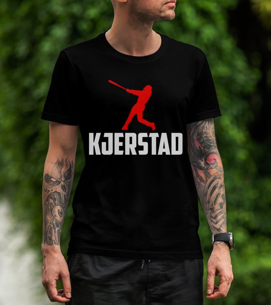 Kjerstad Baseball Player Silhouette Baltimore Orioles T-Shirt