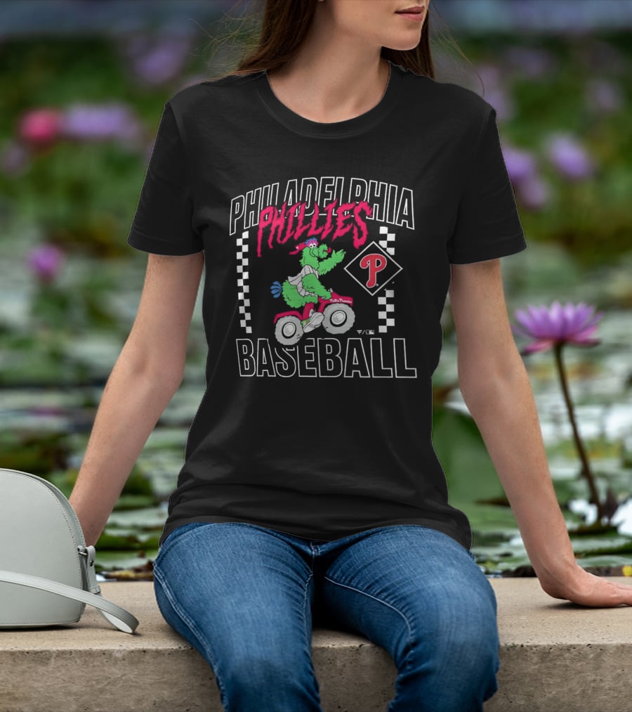 Philadelphia Phillies Baseball Phanatic Scooter Race T-Shirt