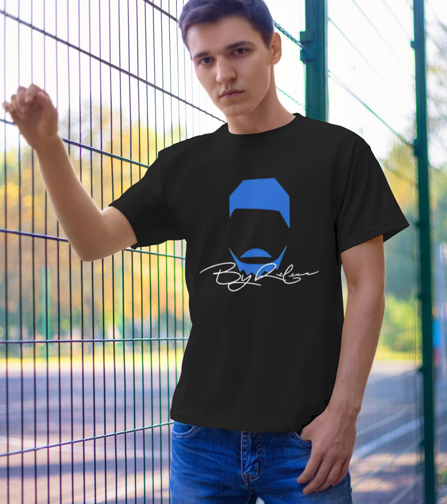 By Release Signature Blue Hat And Beard T-Shirt