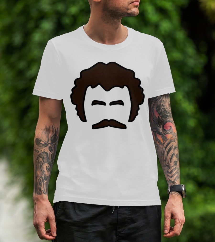 John Oates Mustache Hair T-Shirt