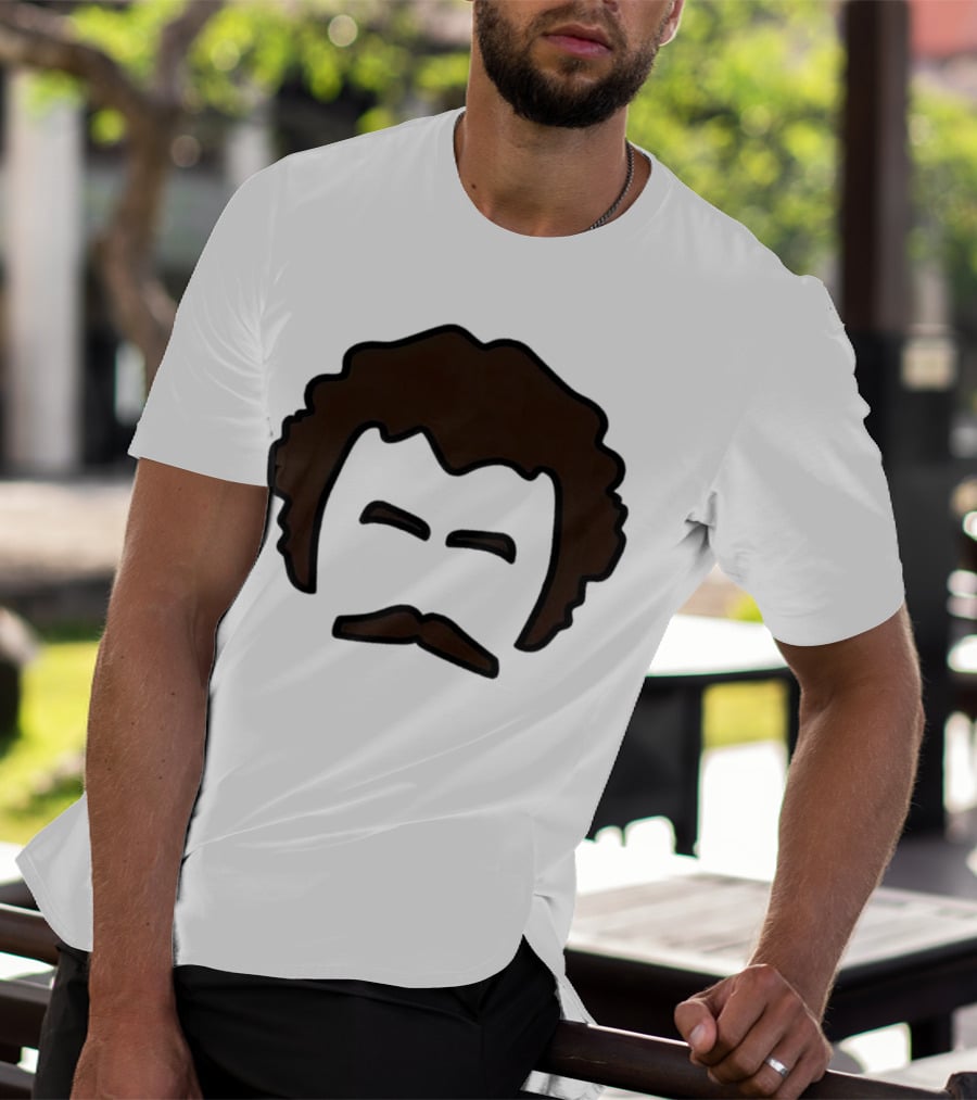 John Oates Mustache Hair T-Shirt