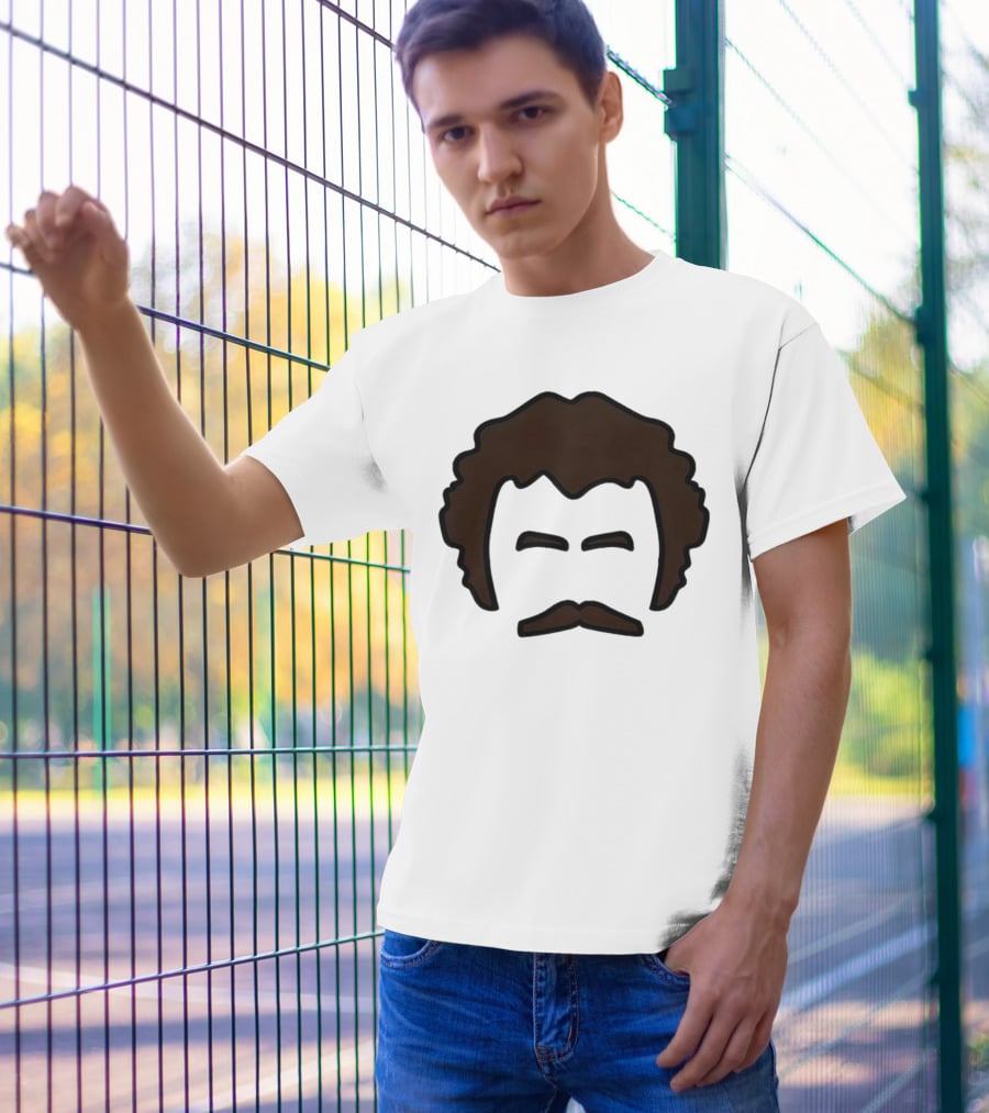 John Oates Mustache Hair T-Shirt