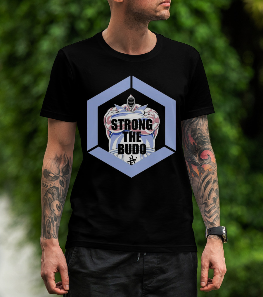 Strong The Budo Martial Arts Warrior Hexagon Emblem T-Shirt