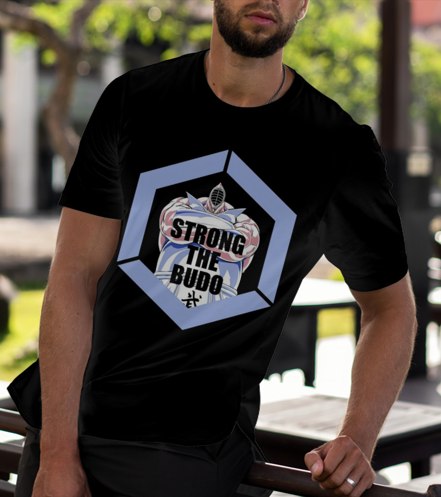 Strong The Budo Martial Arts Warrior Hexagon Emblem T-Shirt