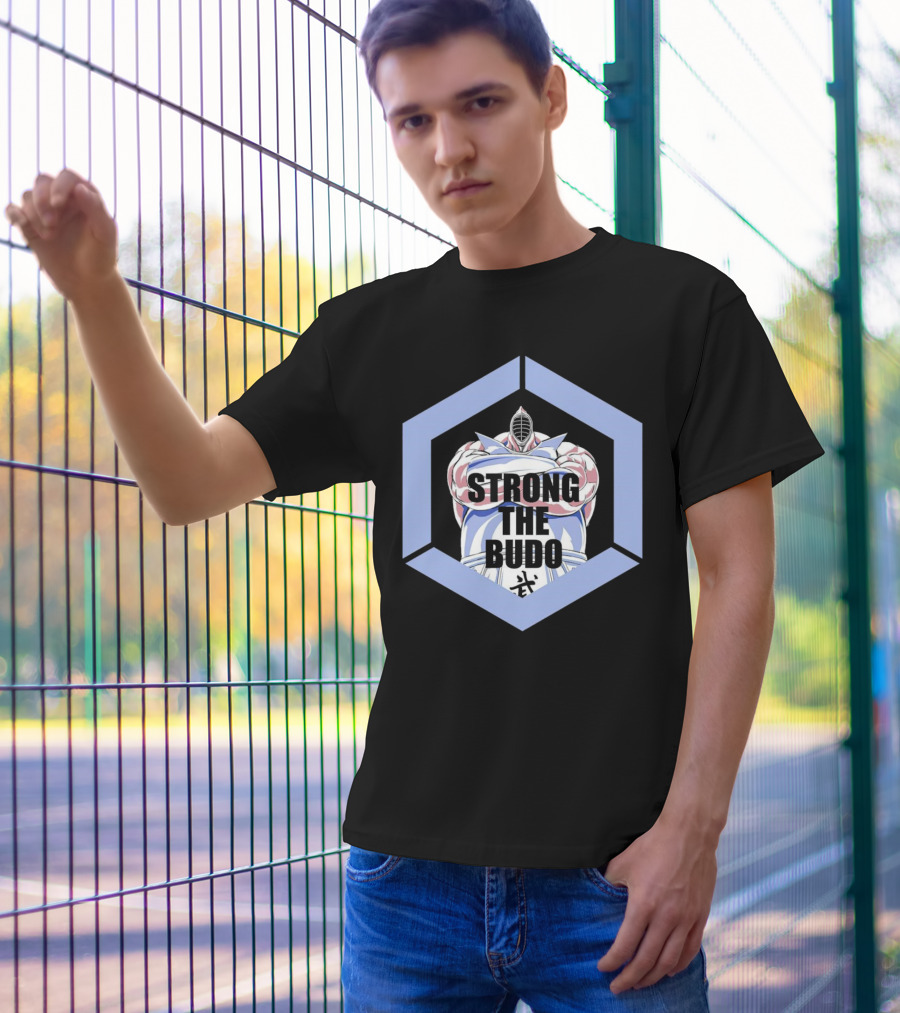 Strong The Budo Martial Arts Warrior Hexagon Emblem T-Shirt