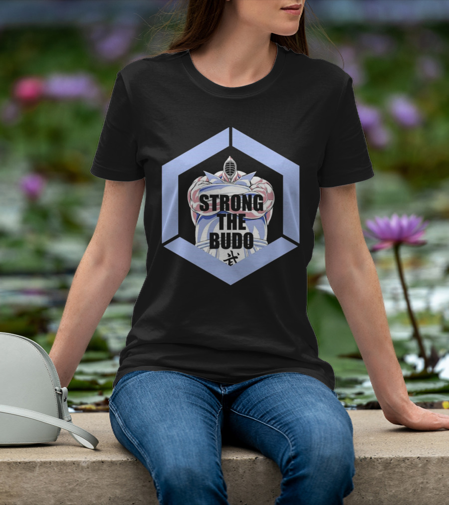 Strong The Budo Martial Arts Warrior Hexagon Emblem T-Shirt