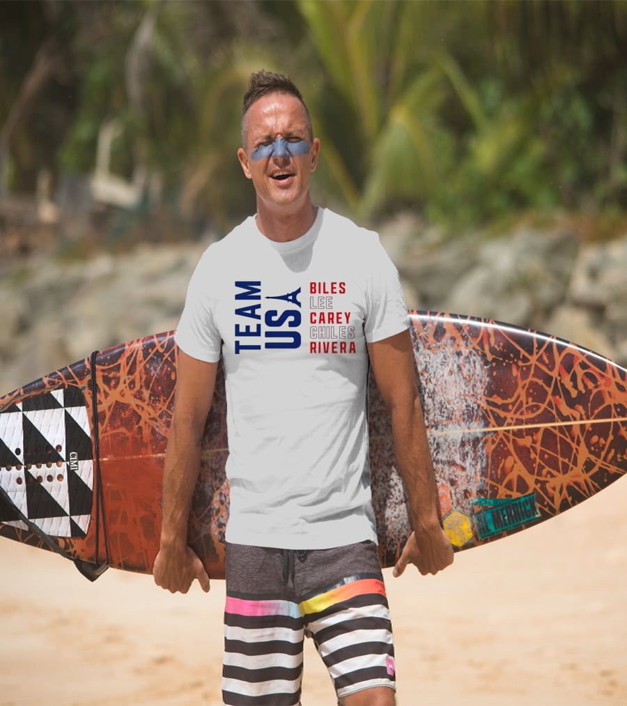 Team USA Biles Lee Carey Chiles Rivera T-Shirt