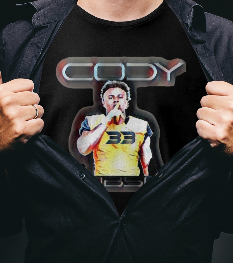 Cody Hobson 33 Merrimack Warriors Football T-Shirt